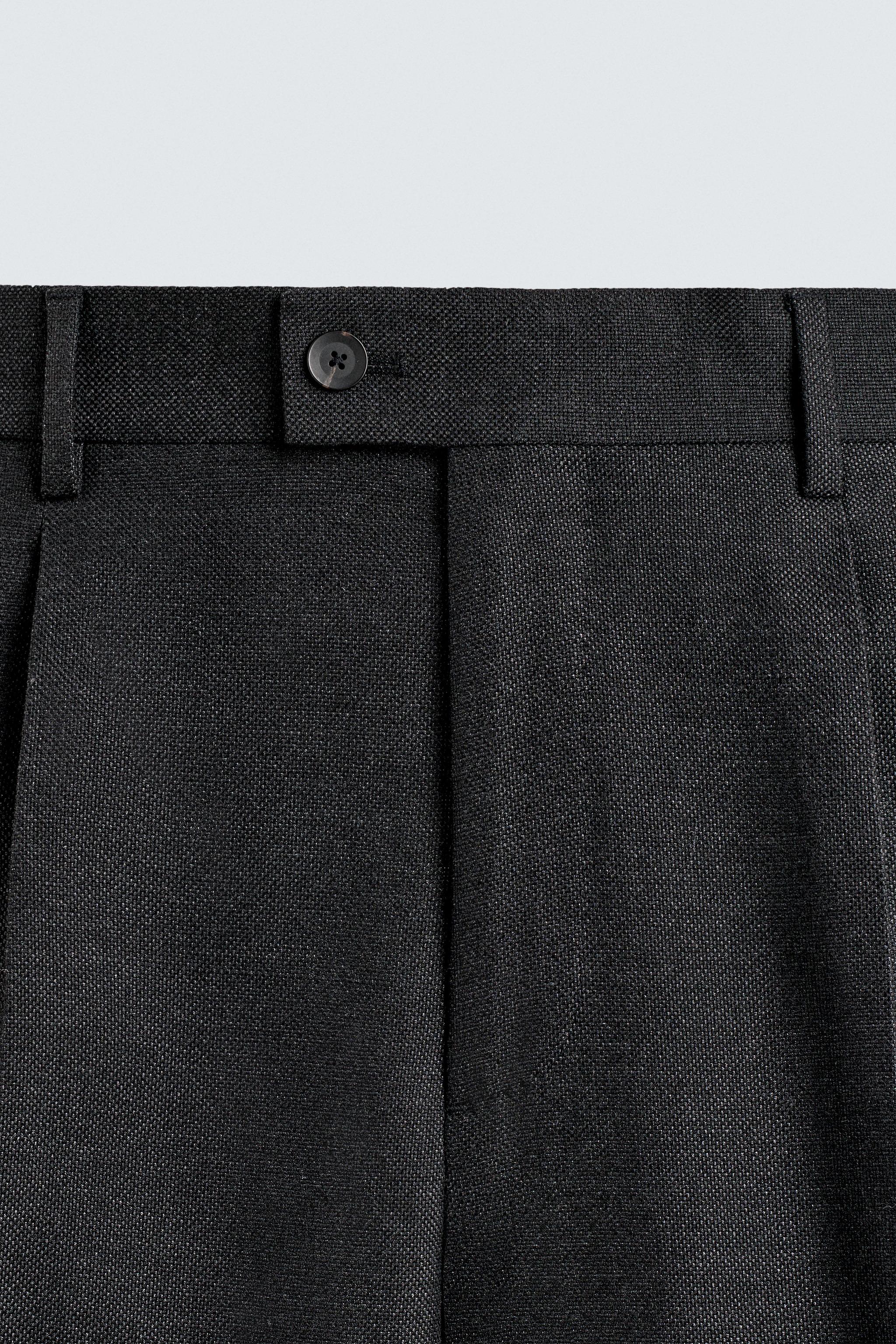 PLEATED REGULAR FIT PANTS