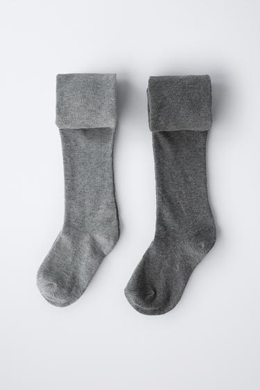 PACK DOS LEOTARDOS LISOS - Gris vigoré de Zara