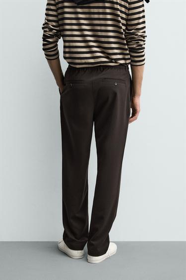 PANTALON STRAIGHT FIT CONFORT - Marron de Zara - Image 2