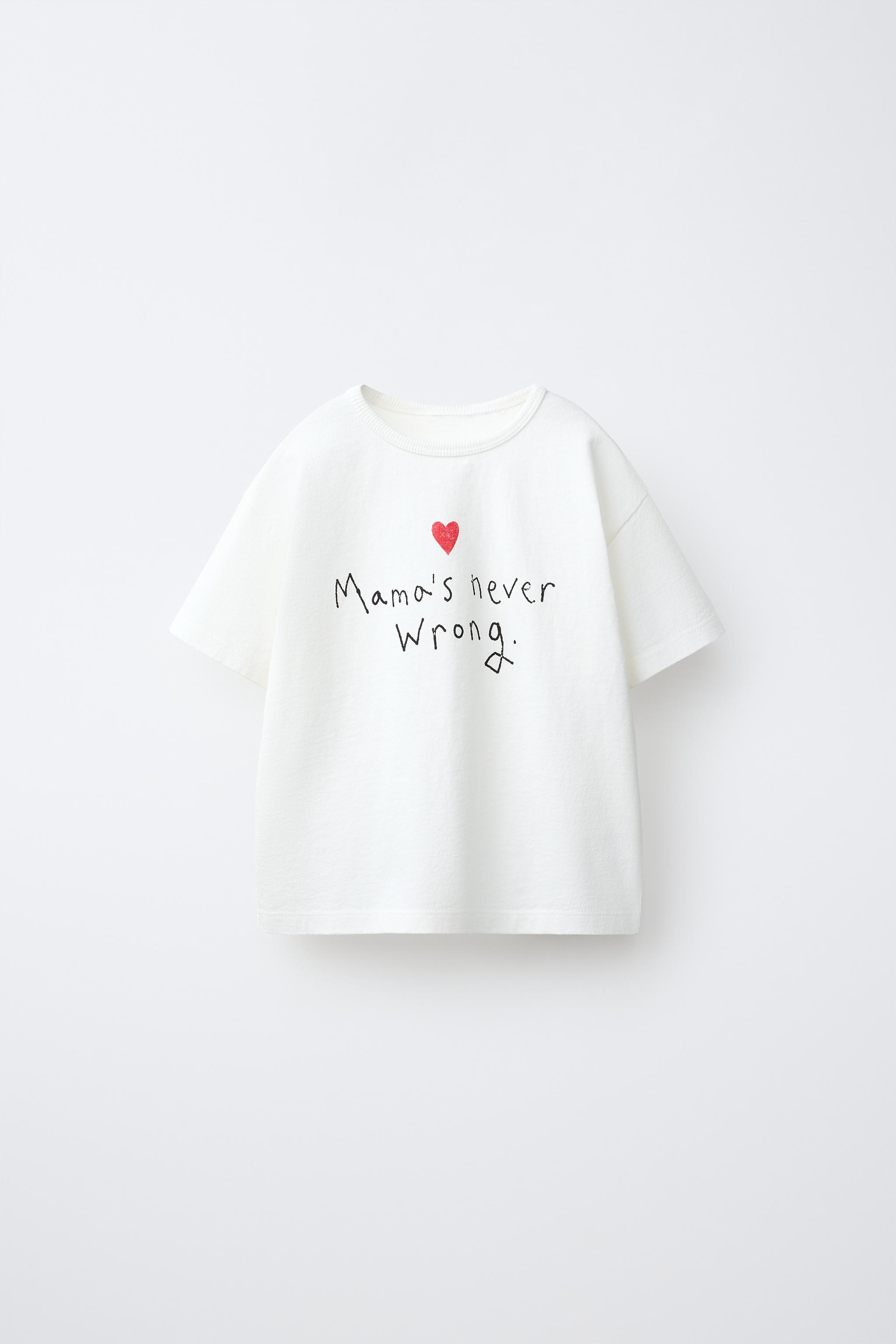 テキストプリントTシャツ - ホワイト | ZARA Japan / 日本