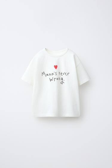 SLOGAN PRINT T-SHIRT - White by Zara