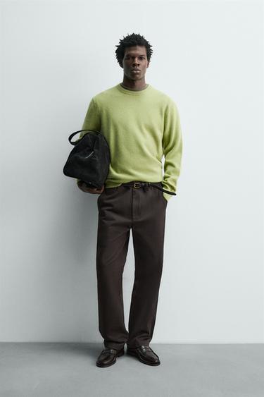 PULL EN LAINE - ALPAGA - Citron vert de Zara - Image 0