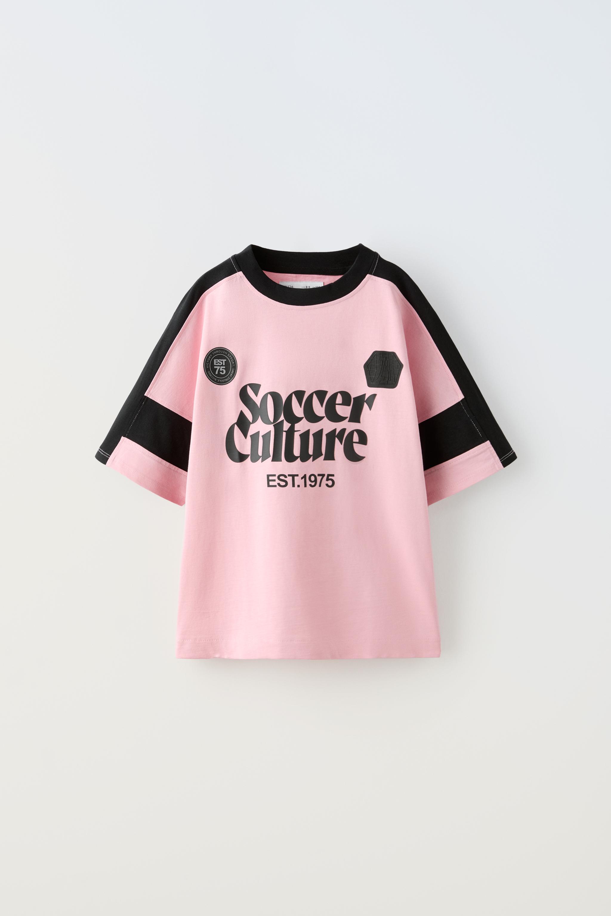 スポーティ フットボール Tシャツ - ホワイト | ZARA Japan / 日本