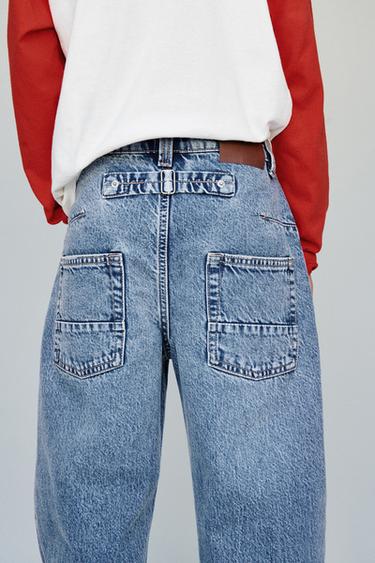 JEANS BALLOON TRABILLA - Azul medio de Zara