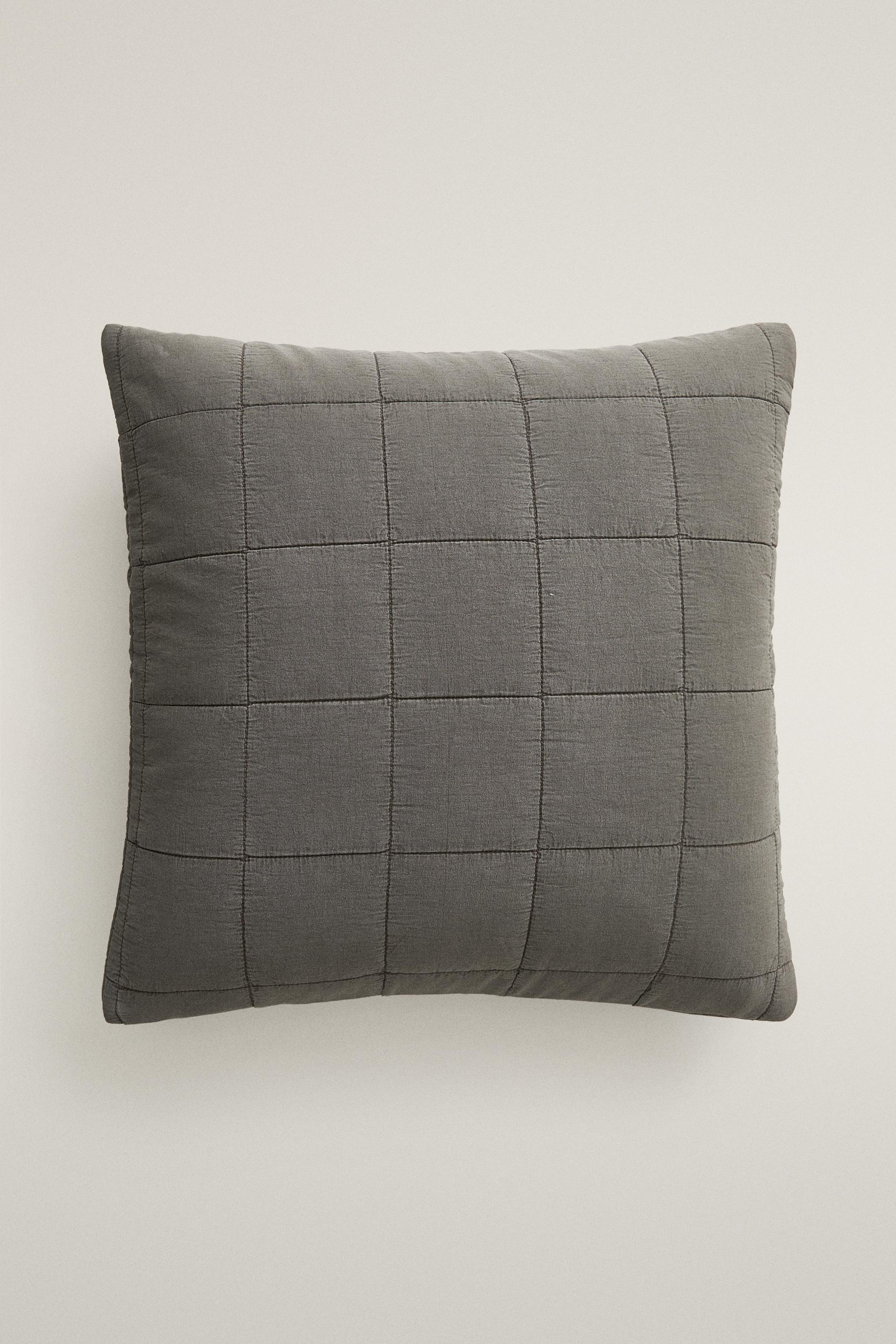 HOUSSE DE COUSSIN CARRÉS EN PERCALE COTON (180 FILS)