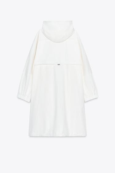 OVERSIZE MULTI-POSITION HOODED PARKA ZW COLLECTION - White by Zara - Image 8