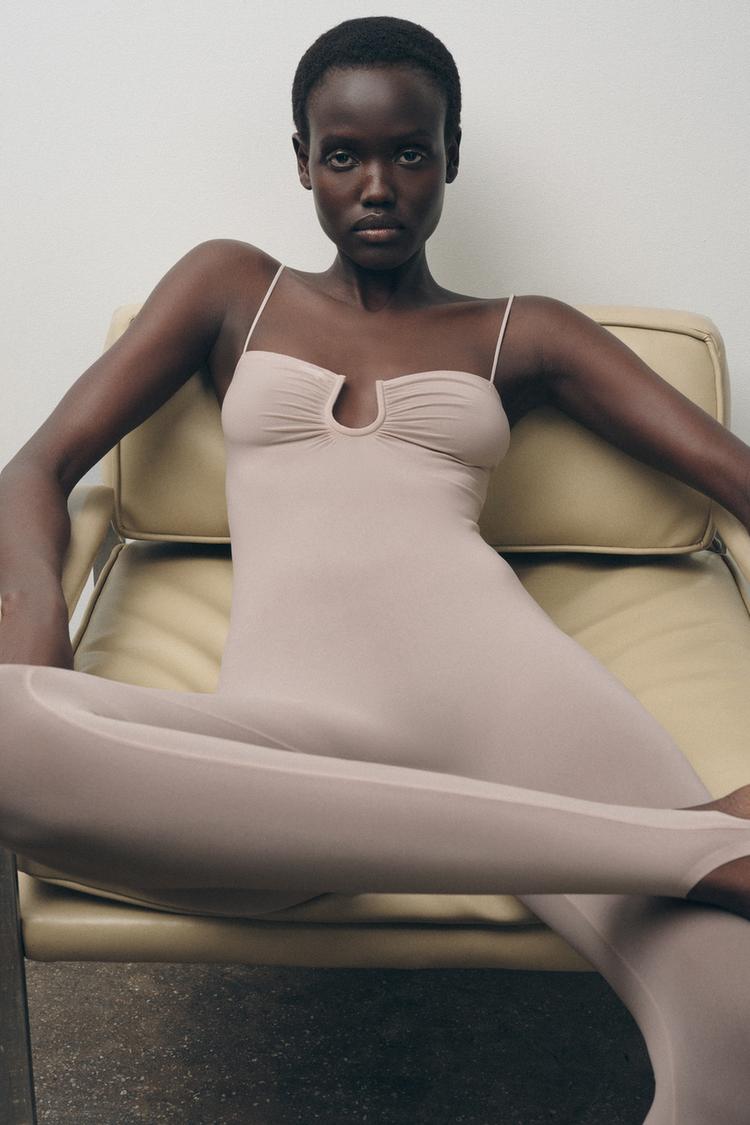 Tuta Lunga Tuta Zara Tuta Jumpsuit Schiena Scoperta TUTA LUNGA