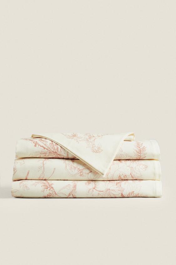 TOILE DE JOUY COTTON TABLECLOTH Light pink ZARA United States