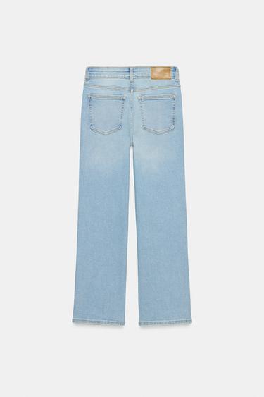 Z1975 HIGH-WAIST MINI bell bottom JEANS - Light blue by Zara - Image 6