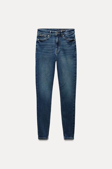 ZW COLLECTION SKINNY HIGH-WAIST JEANS - Indigo by Zara - Image 0