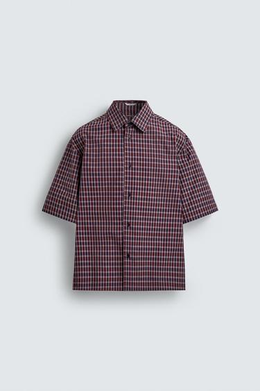 EMBROIDERED CHECK SHIRT - Multicoloured by Zara - Image 6