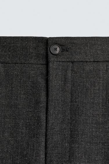 100% WOOL PLEATED TROUSERS LIMITED EDITION - Anthracite grey by Zara - Image 8