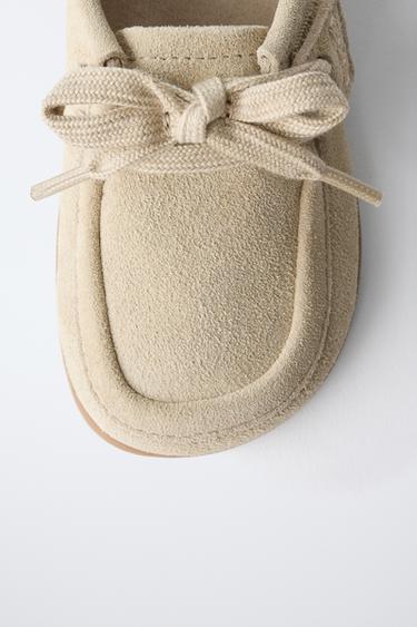 CHAUSSURES BAREFOOT EN CUIR - Marron sable de Zara - Image 4