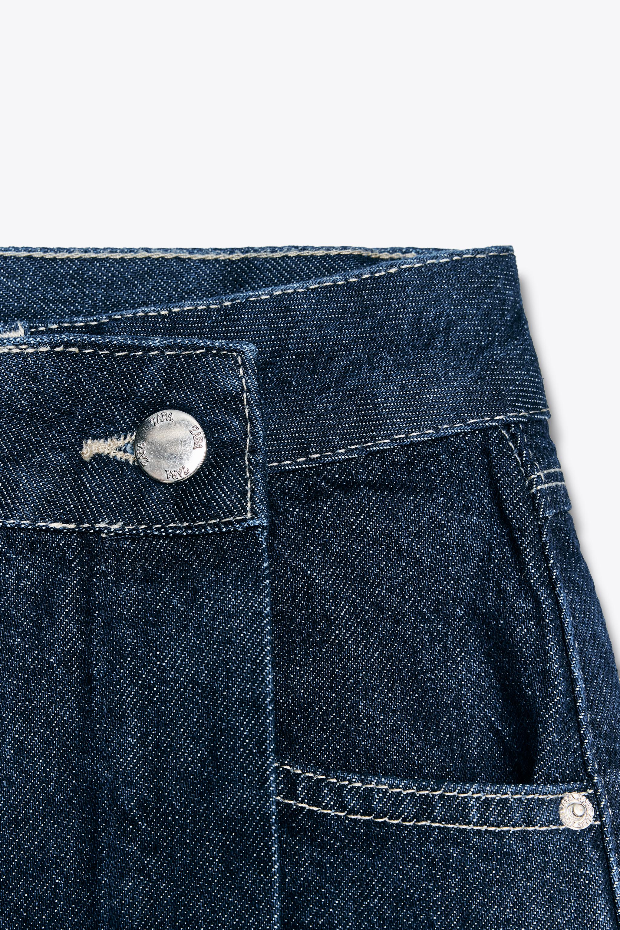 Z1975 デニムラップスカートパンツ - ミディアムブルー | ZARA