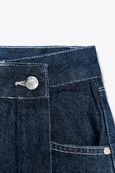 Z1975 WRAP DENIM SKORT - Blue by Zara