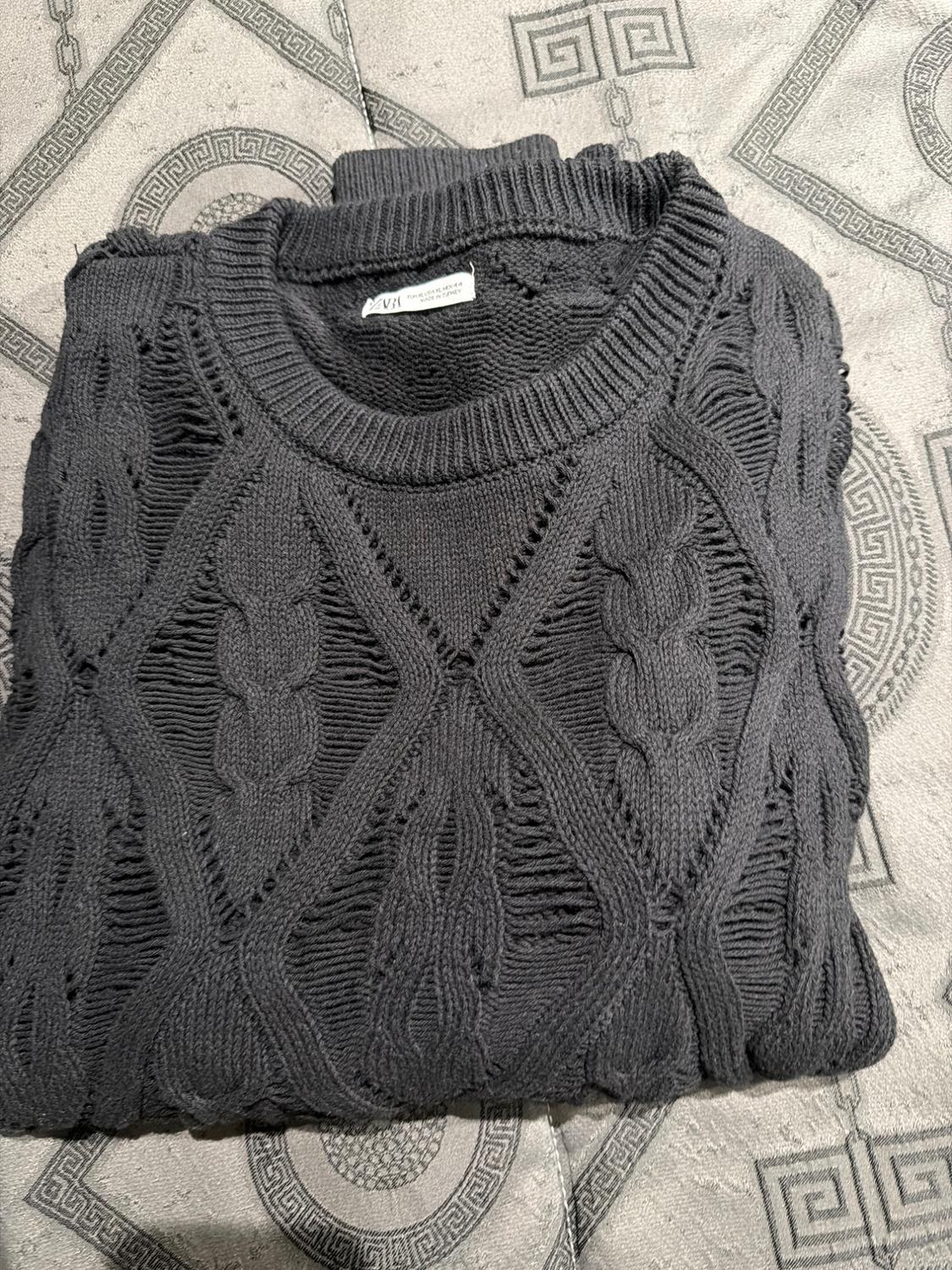TEXTURED OPEN-KNIT SWEATER - Image 3