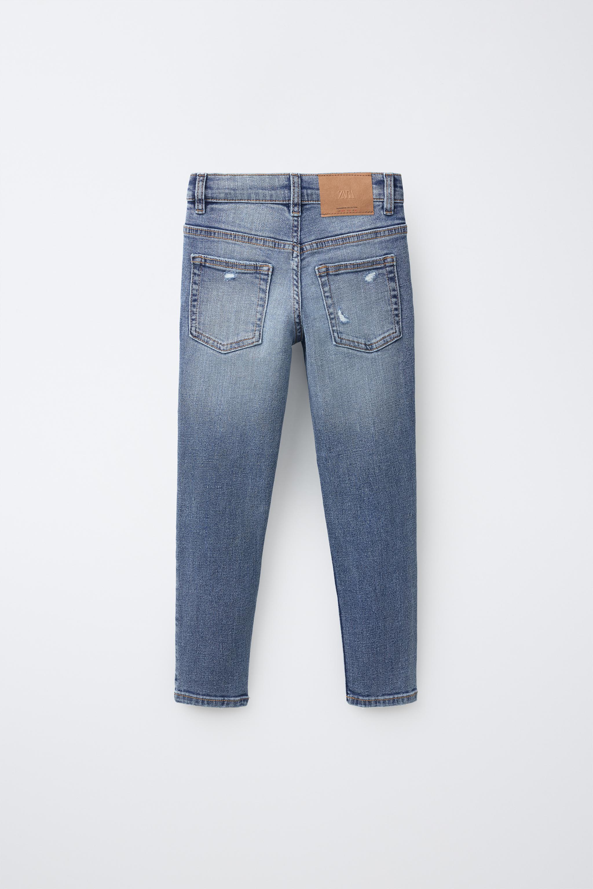 Детские джинсы Zara RIPPED SKINNY DENIM — фото 3