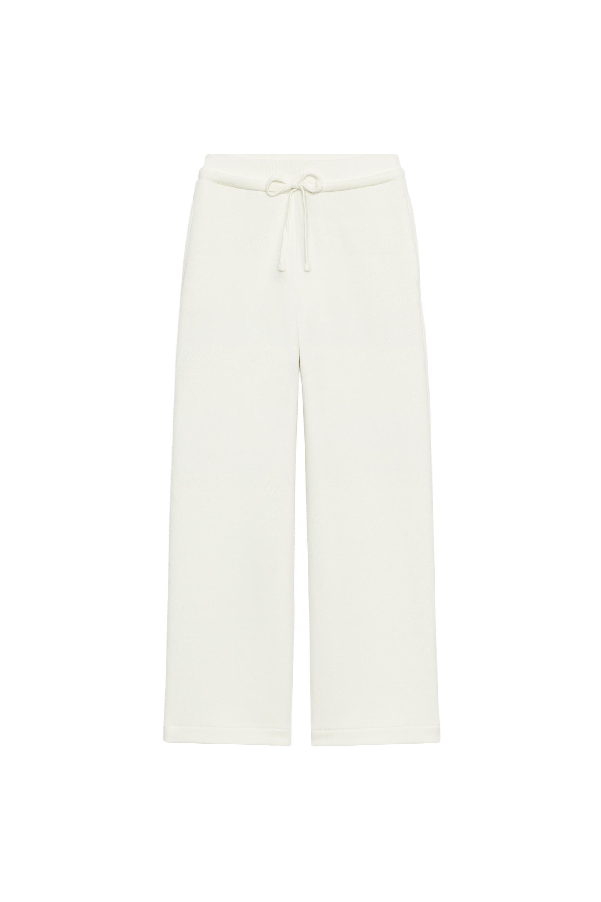 PANTALON EN MOLLETON À CORDONS