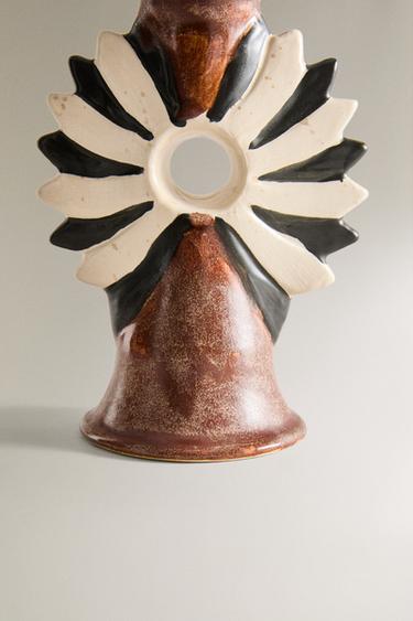 BOUGEOIR FLEUR - Marron de Zara - Image 3