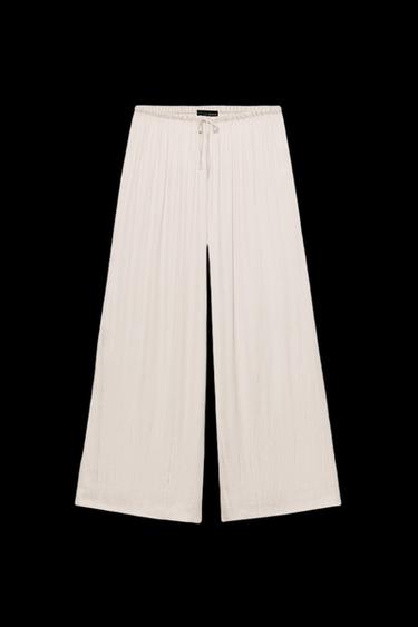 PANTALÓN FLUIDO PALAZZO - Piedra de Zara