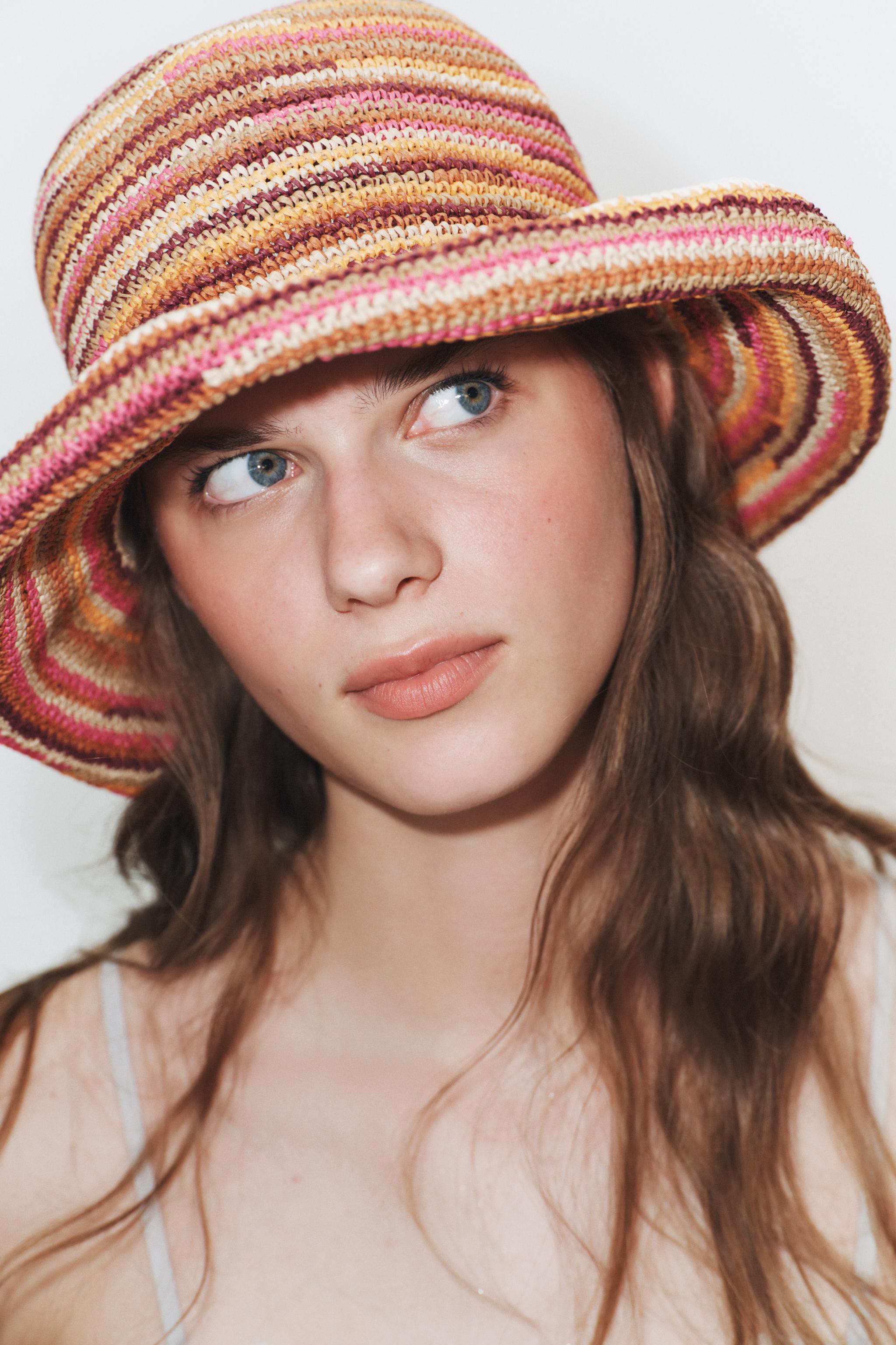 COMBINED WOVEN HAT - Multicolored | ZARA Canada
