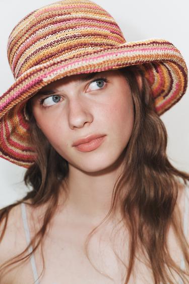 CONTRAST WOVEN HAT - Multicoloured by Zara - Image 0