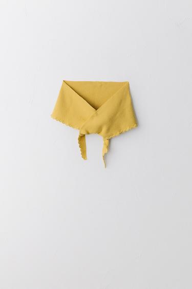 LIMITED EDITION COTTON KNIT CAPELET - Yellow by Zara