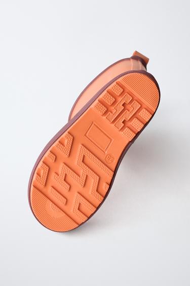 BOTTES DE PLUIE COULEUR BLOCK - Orange de Zara - Image 6