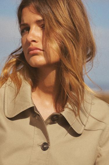 TRENCH COURT CHEMISE - Tabac de Zara - Image 2