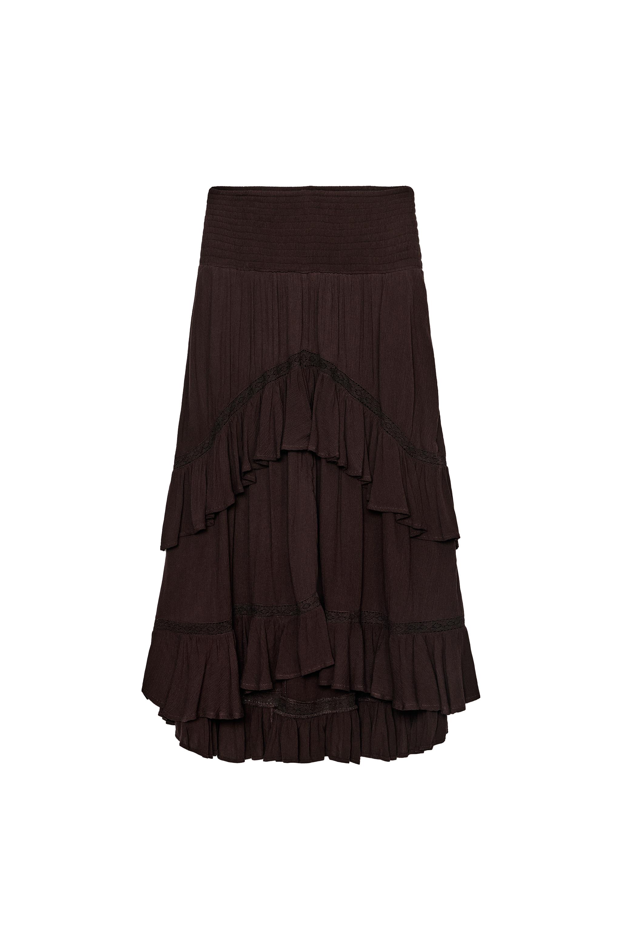 FALDA MIDI VOLANTES