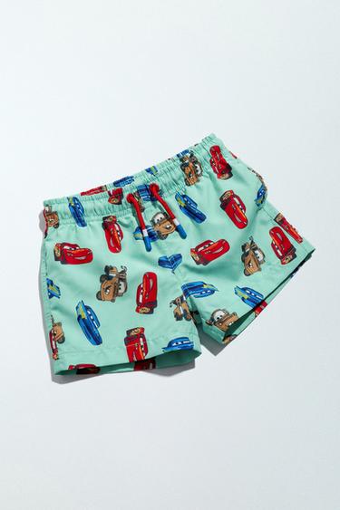 Zara 2-6 YEARS/ CARS LIGHTNING MCQUEEN SWIM SHORTS © DISNEY - Green