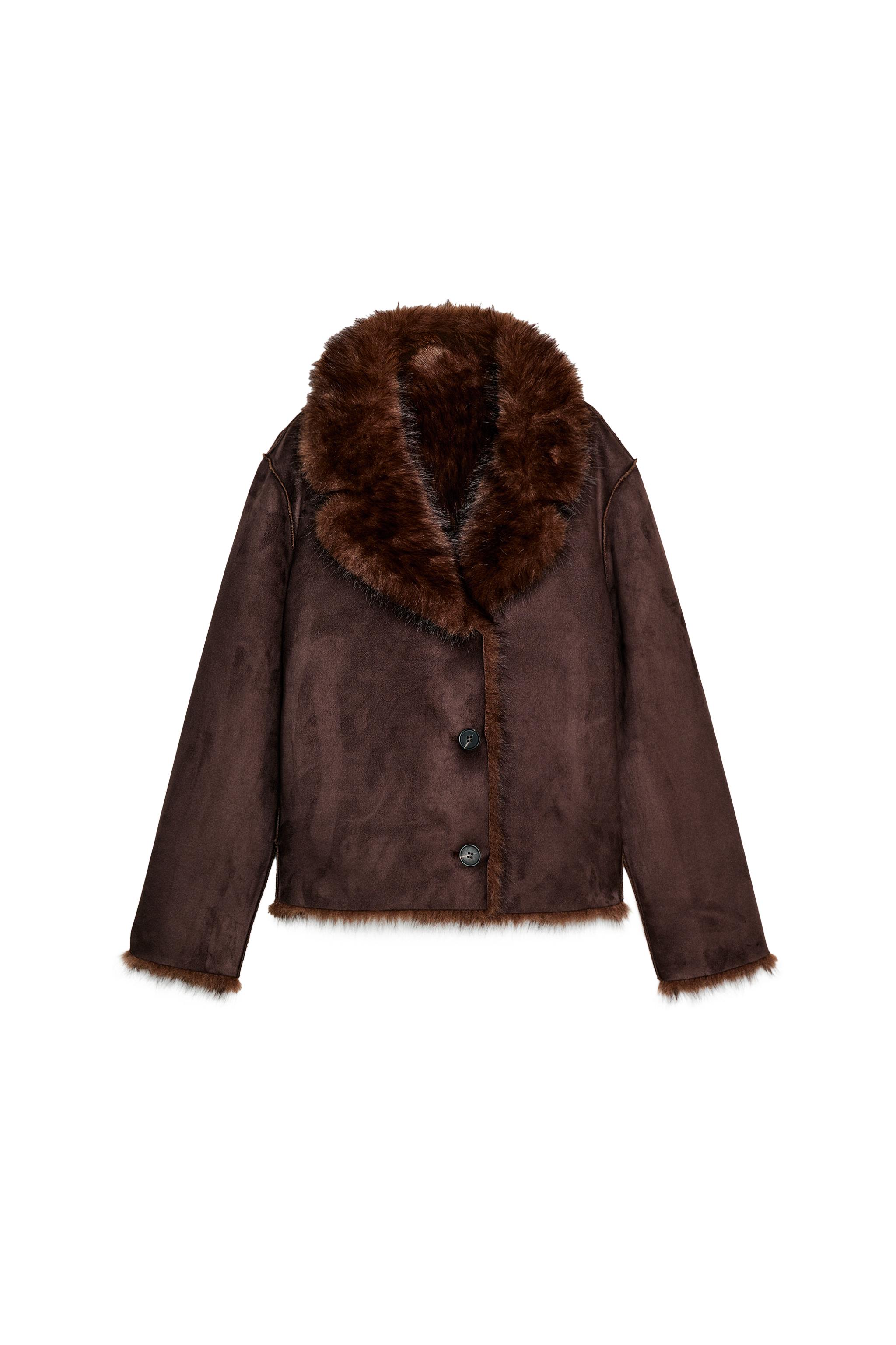 REVERSIBLE DOUBLE-FACED FAUX FUR JACKET