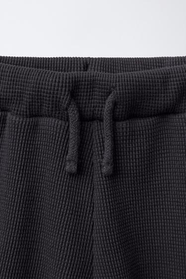 ENSEMBLE JOGGING POLO ET BERMUDA WAFFLE - Bleu de Zara - Image 3