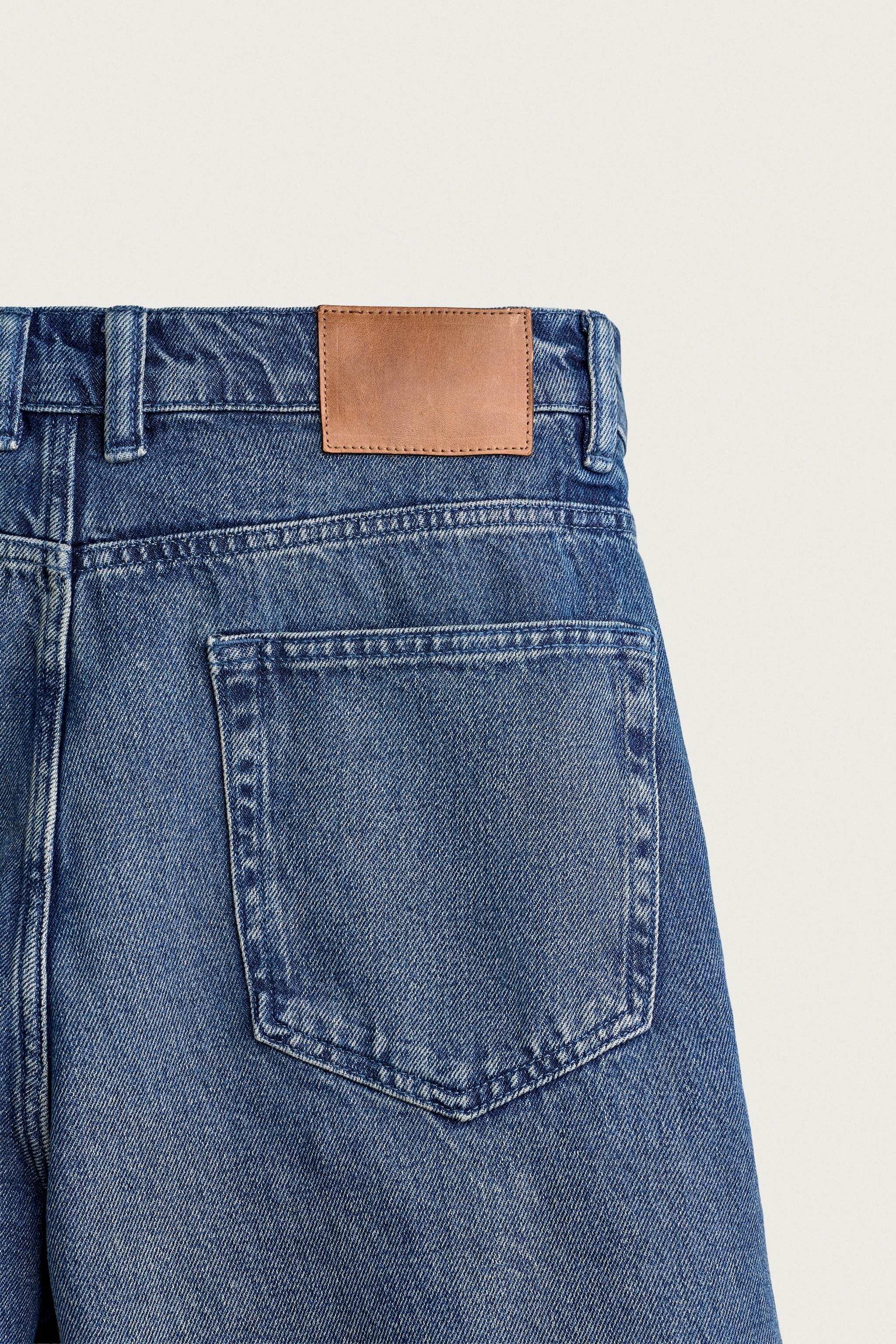 Мужские джинсы Zara WAXED FINISH STRAIGHT FIT JEANS — фото 10