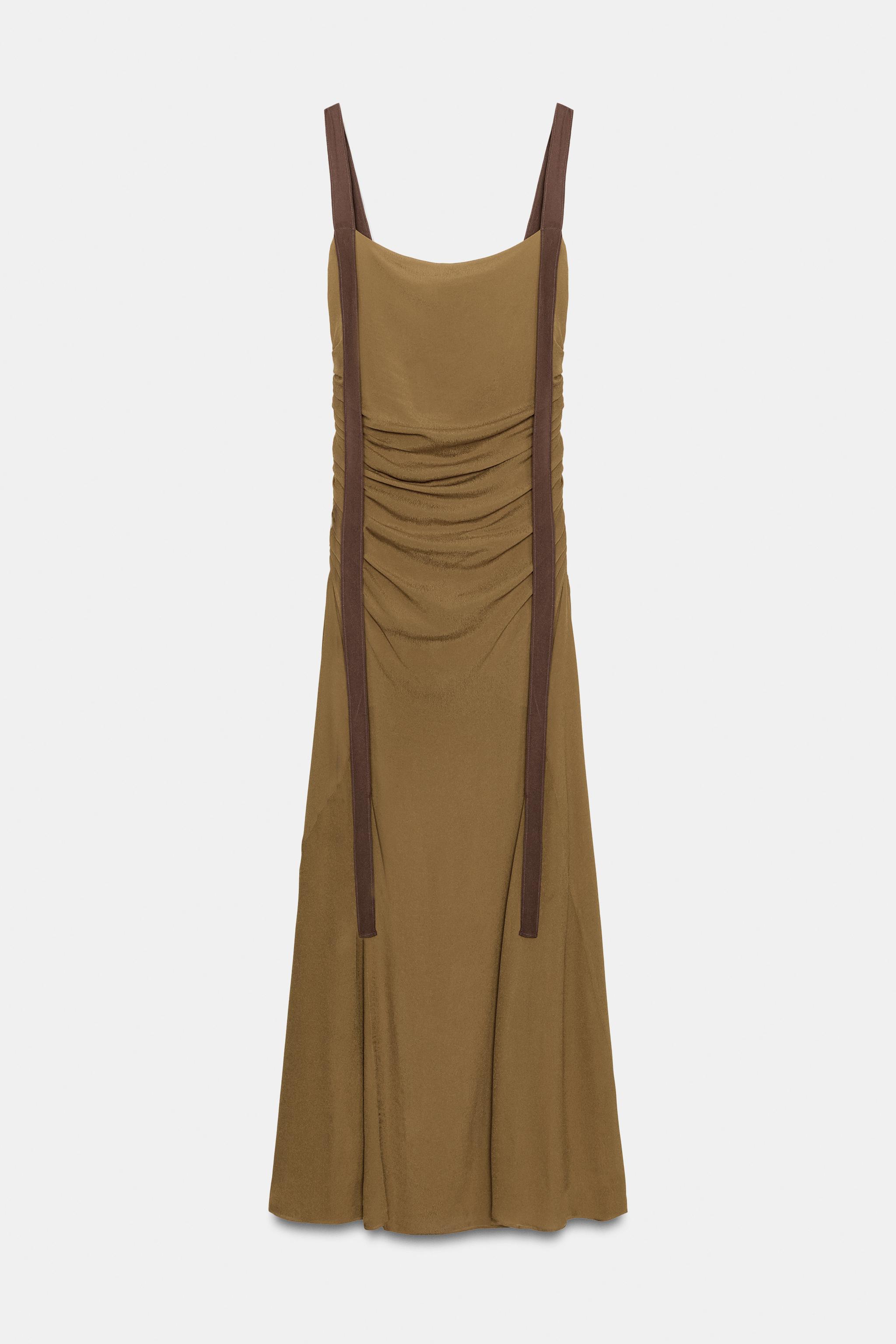 ROBE DRAPÉE EN GEORGETTE