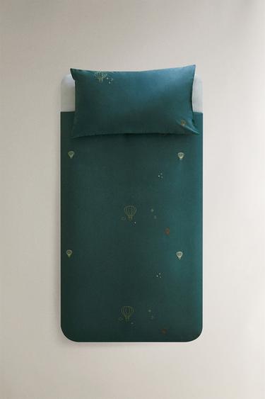 HOUSSE DE COUETTE ENFANT BALLONS - Bleu marine de Zara - Image 0