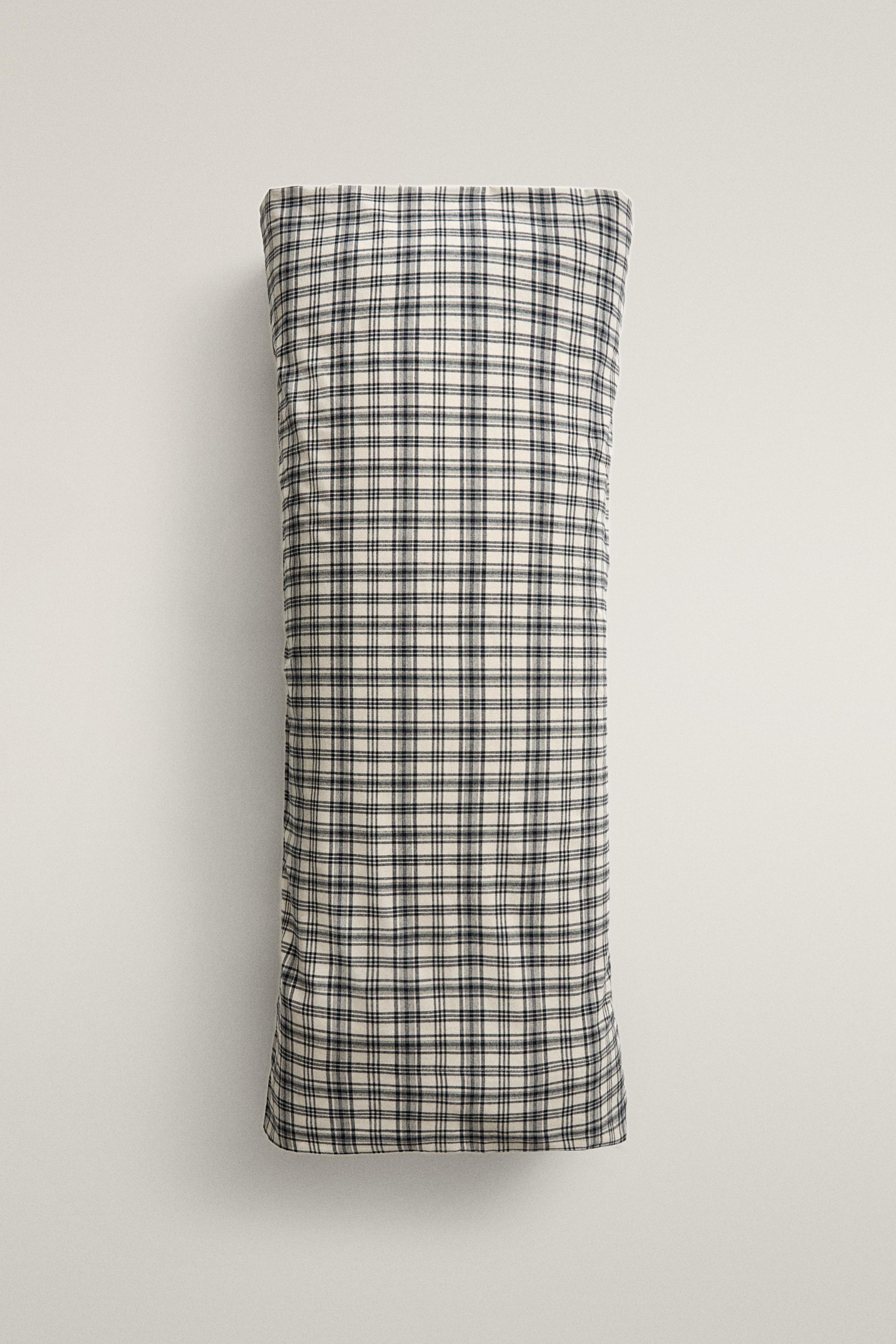 CHECK FLANNEL PILLOWCASE (130 G/M²)