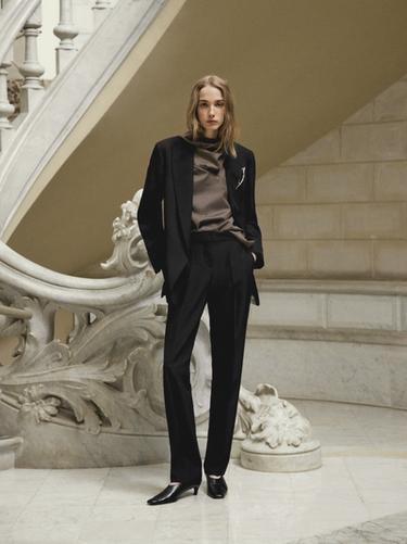 Zara Crepe suit trousers - Black