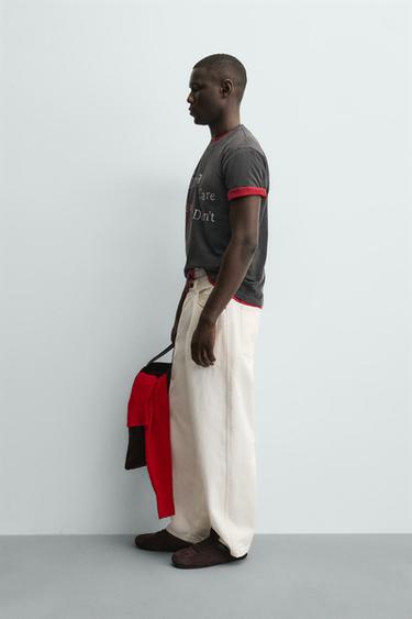 T-SHIRT IMPRIMÉ CŒUR - Anthracite foncé de Zara - Image 3