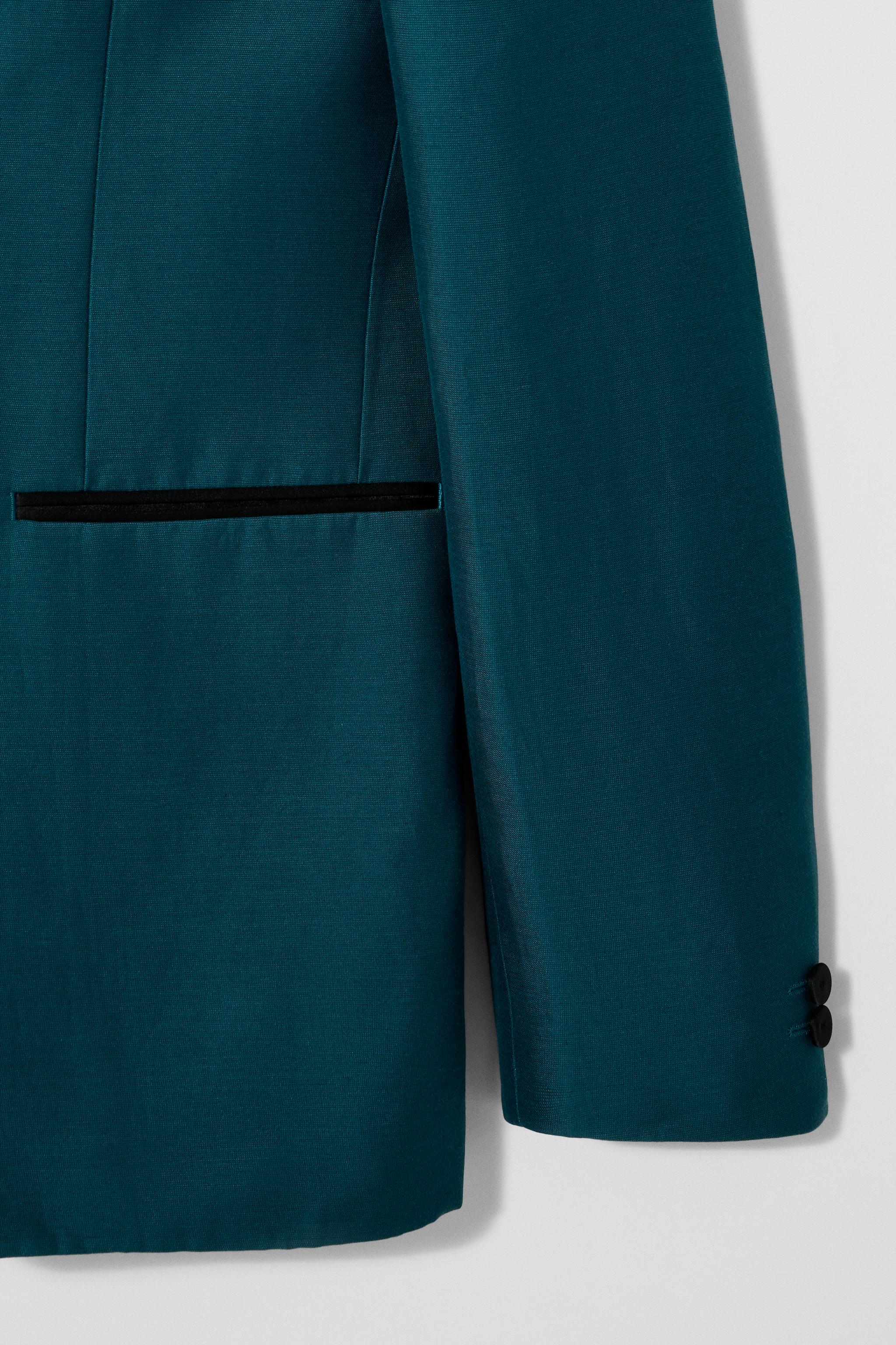 CONTRAST DINNER JACKET BOBBY GILLESPIE X ZARA - Green / Blue