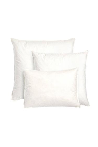 FEATHER CUSHION FILLING COTTON COVER - White by Zara