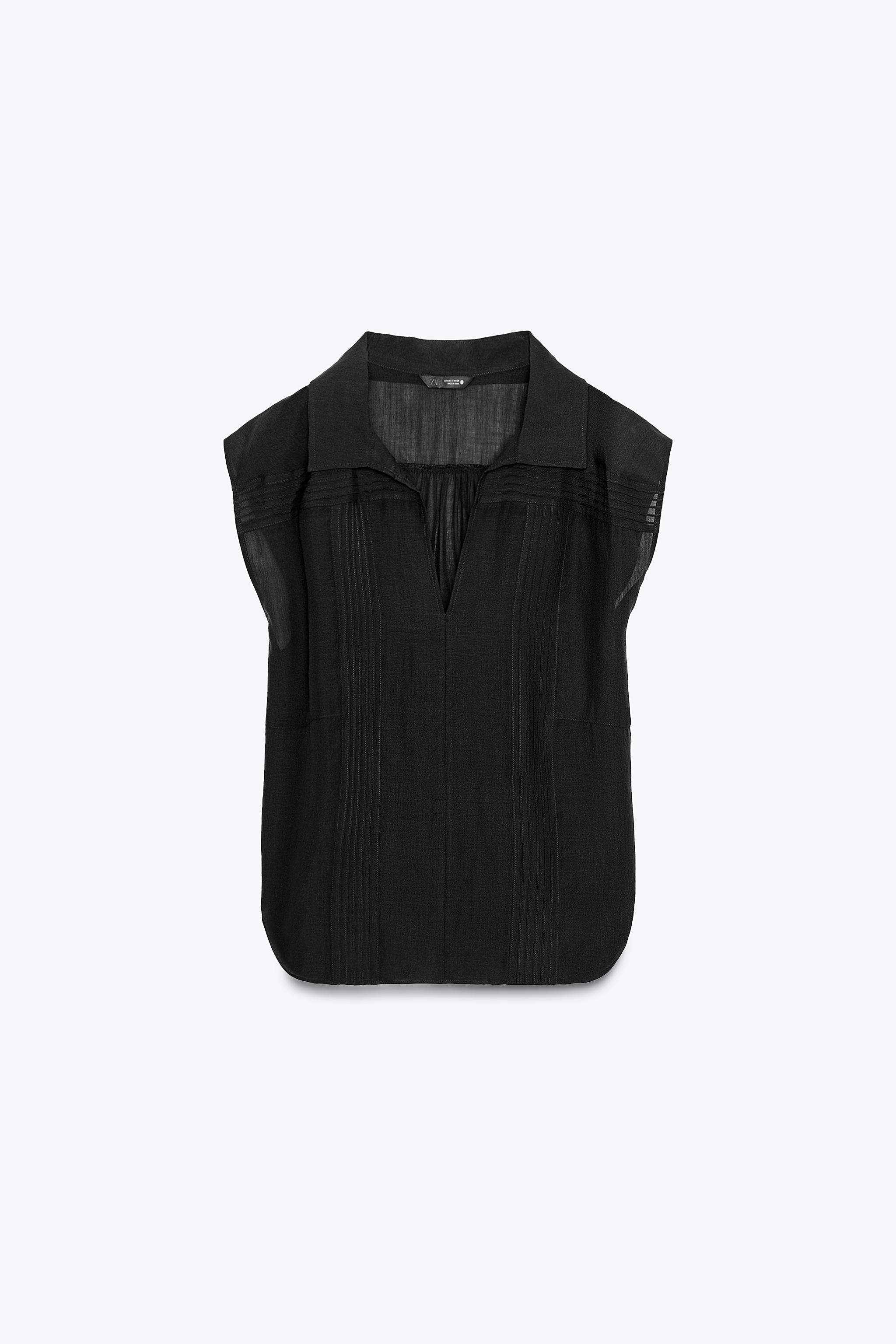 CHEMISE MÉLANGE RAMIE PLIS NERVURÉS ZW COLLECTION