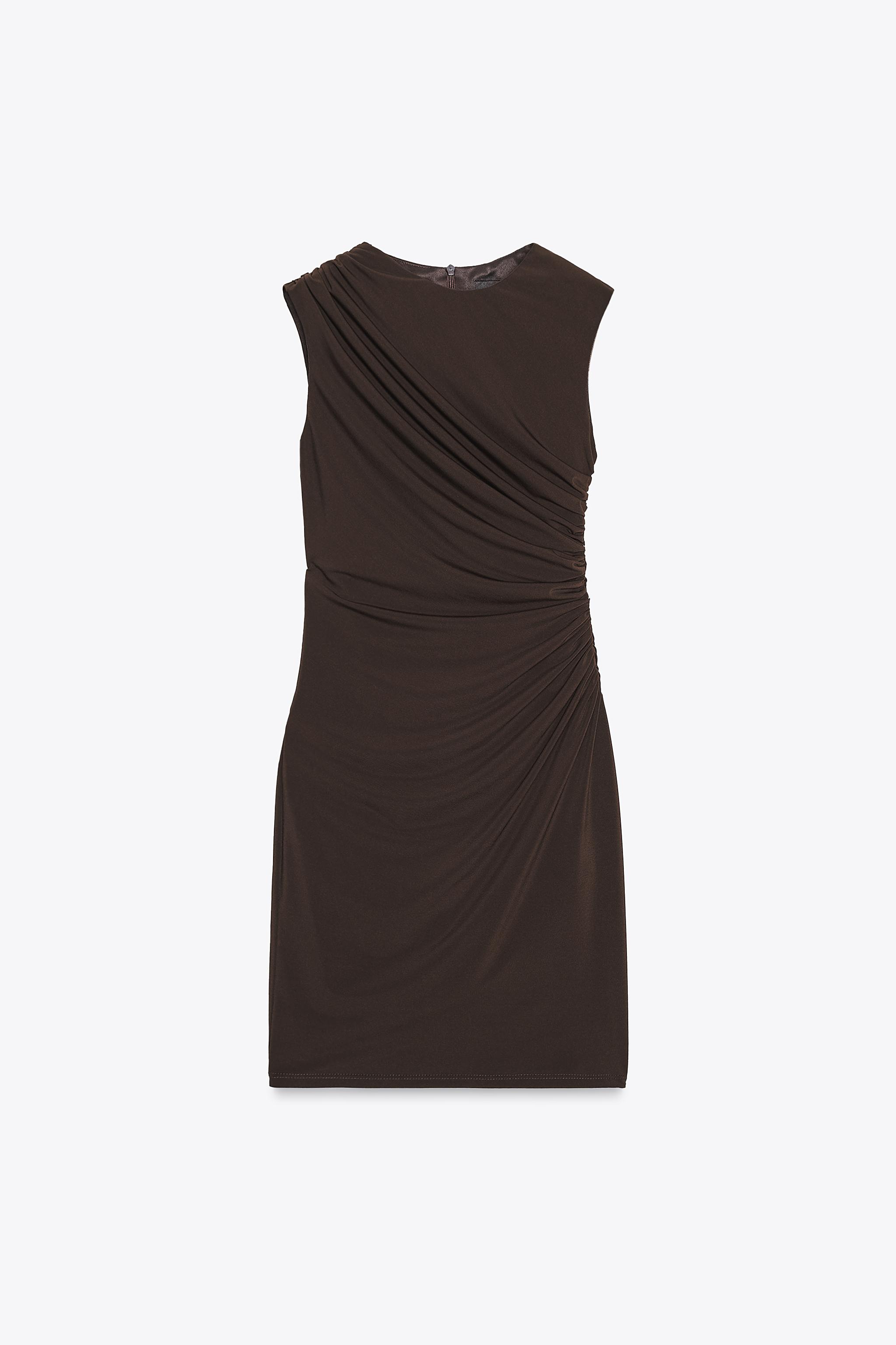 DRAPED MINI DRESS