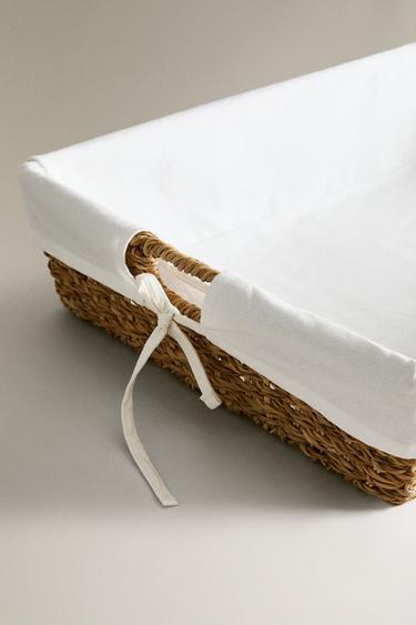 IRONING BASKET WITH FABRIC LINING - Brown by Zara - Image 2