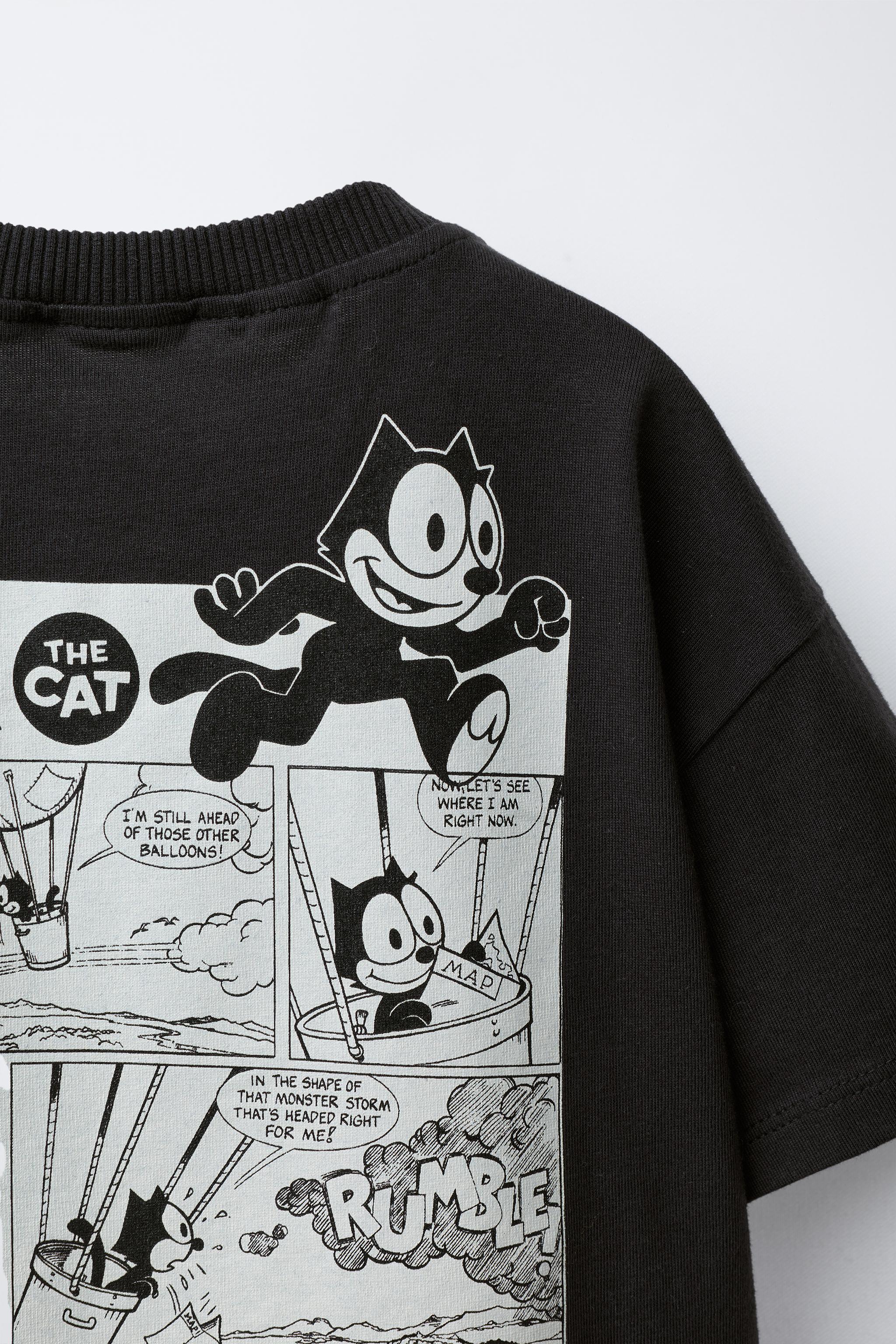 FELIX THE CAT © COMIC T-SHIRT - Black | ZARA Canada