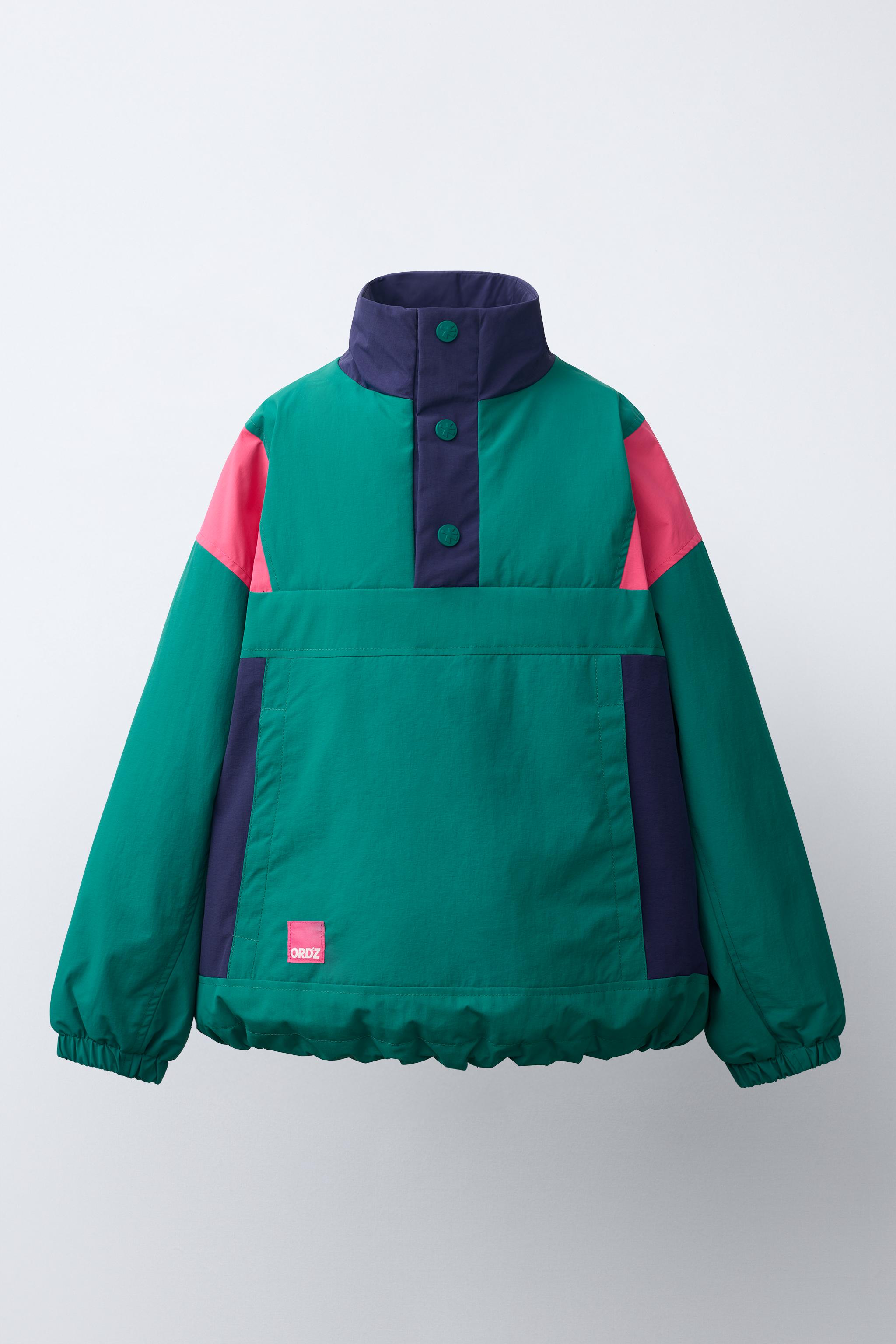 BLOUSON KANGOUROU COLORBLOCK DÉPERLANT