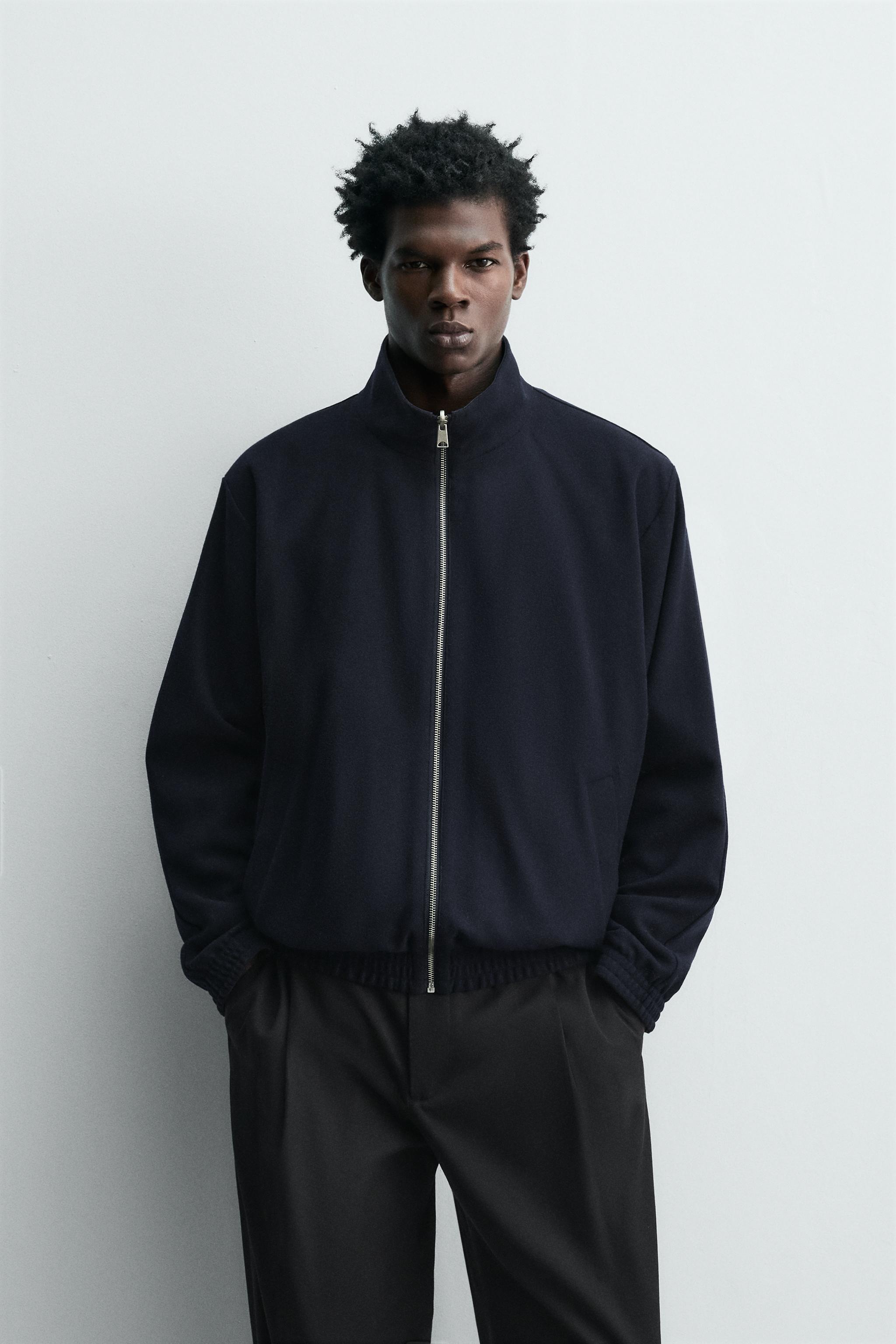 REVERSIBLE WOOL - CASHMERE BOMBER JACKET