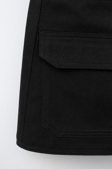 BERMUDA SKORT WITH POCKET - Black by Zara - Image 3
