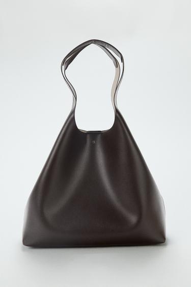 Zara SHOPPER BAG - Chocolate