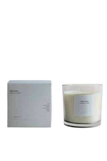 Zara (620克)“LIGHT COTTON”輕盈棉花系列香氛蠟燭 - 白色